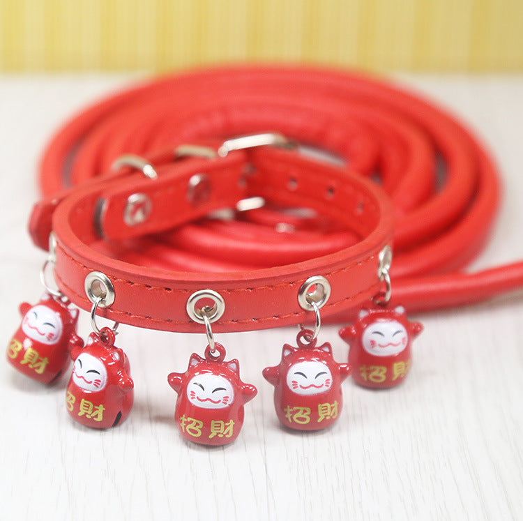 style: RedF, Size: M - Pet collar