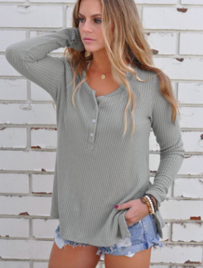 Casual sweater, sweater top, bottoming shirt, women's clothing