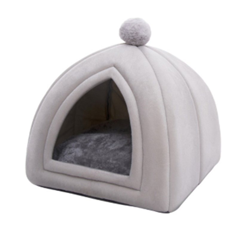 style: B, Size: M - Warm Cat House Closed Folding Pet House