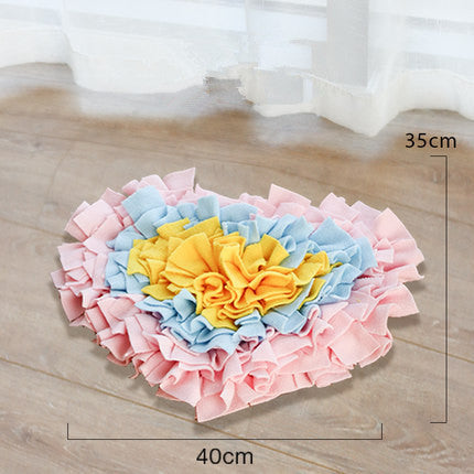 style: A - Pet Sniffing Mat Dogs Consume Energy Training Decompression Puzzle Slow Food Toy Blanket