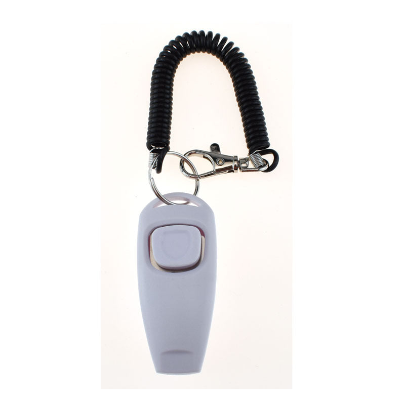 Two-in-one Clicker Pet Training Clicker Pet Clicker Whistle Dog Training Whistle Yellow Bracelet