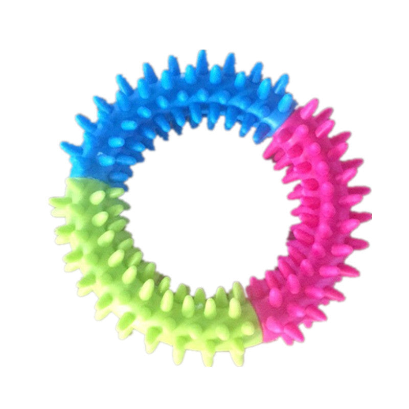 style: A - Rubber Thorn Ring Pet Bite Resistant Toy