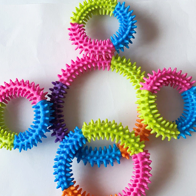 style: B - Rubber Thorn Ring Pet Bite Resistant Toy