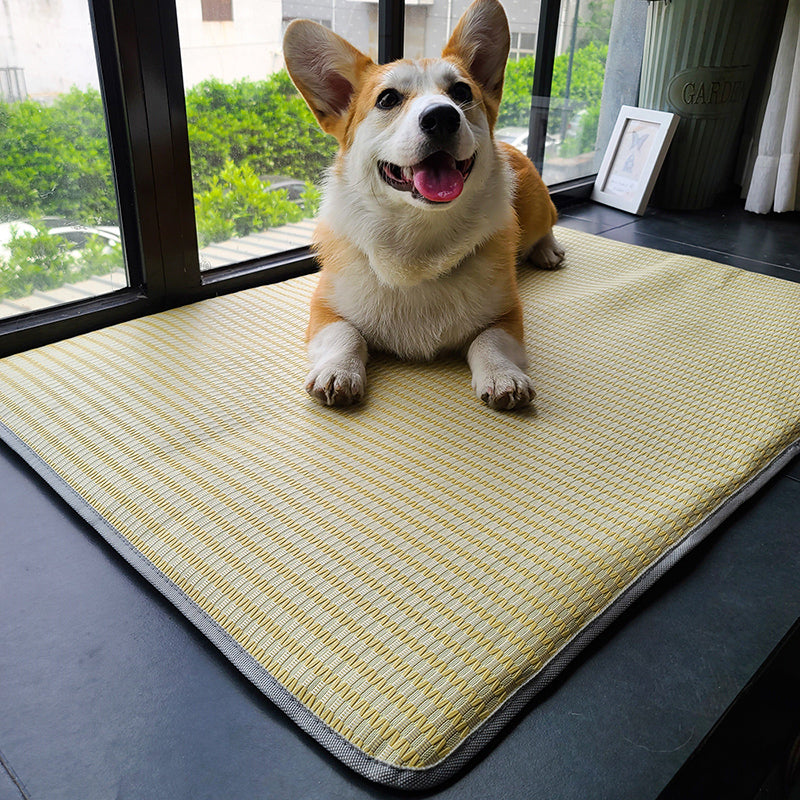 style: D, Size: S - Dog Mat Sleeping With Pet Mat Summer Mat Anti Bite Mattress Cat Non Stick Hair Ice Mat Dog Mat