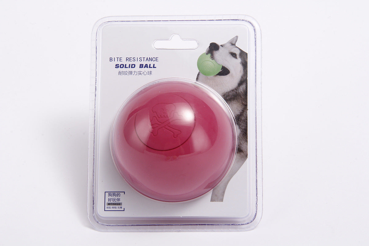 style: A - Rubber Pet Solid Bouncy Ball Dog Toy