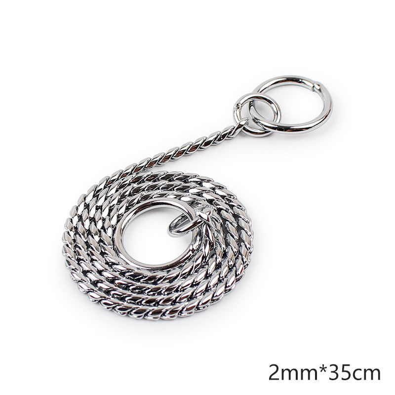 Size: 1.6x30cm - Stainless iron pet drawstring