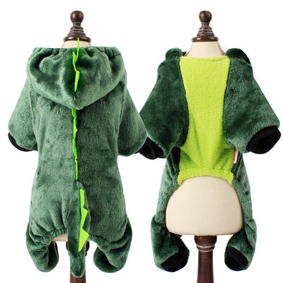 Style: Dinosaur, Size: L - Winter clothing for dogs