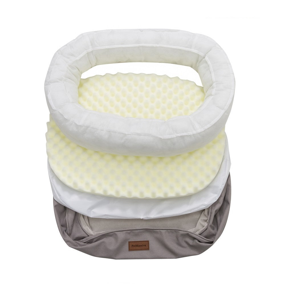 Size: L, Style: Waterproof cover - Comfortable Massage Orthopedic Waterproof Cat and Doghouse