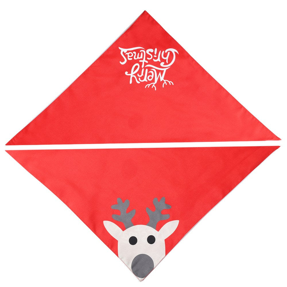 Pet saliva towel dog triangle towel