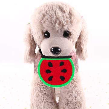 Style: Watermelon - Pet dog cat saliva towel scarf