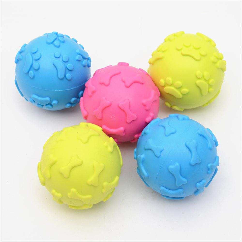 TPR rubber whistle ball pet toy