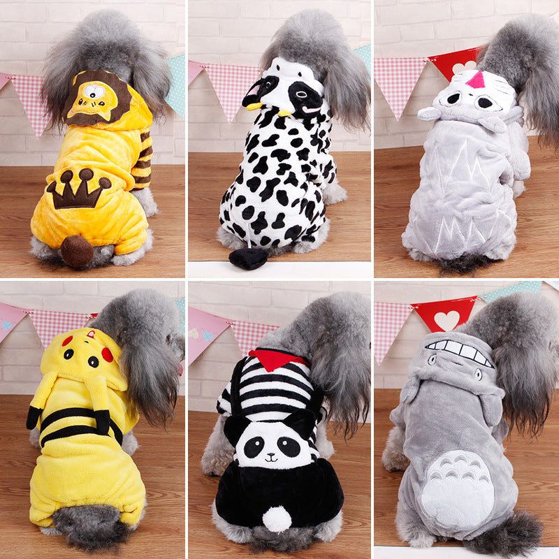 Style: Panda, Size: L - Winter clothing for dogs