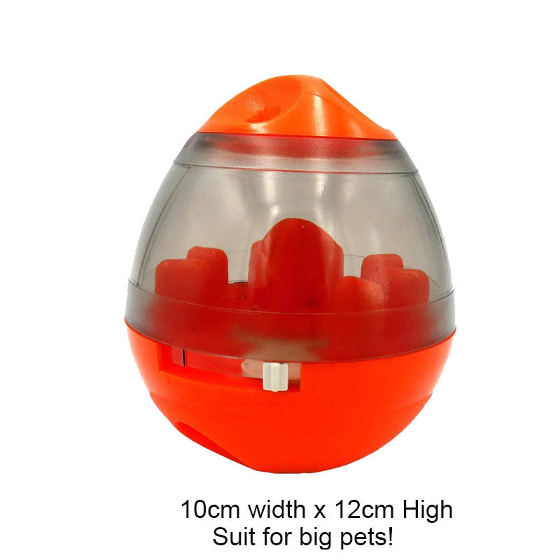 Style: Orange Leaking ball - Interactive Cat IQ Treat Ball Toy Smarter Pet Toys Food Ball Food Dispenser For Cats Playing Training