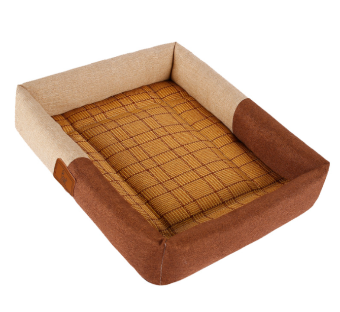 style: B, Size: L - Pet Mat Mat Nest Four Seasons Universal Rattan Pet Nest