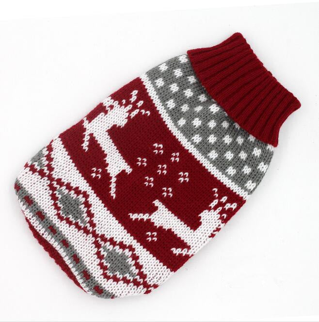 style: Fawn, Size: 4 - Manufacturers selling dog clothes pet dogsweater sweater knitted winter clothes Teddy Bichon puppy