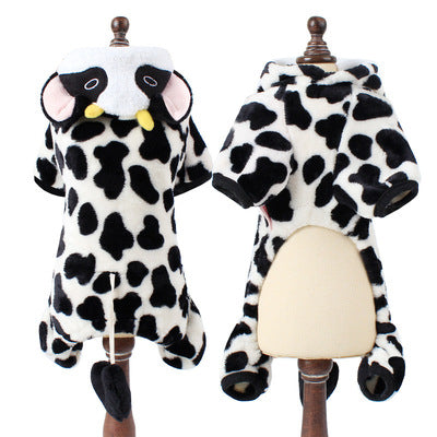 Style: Cow, Size: M - Winter clothing for dogs