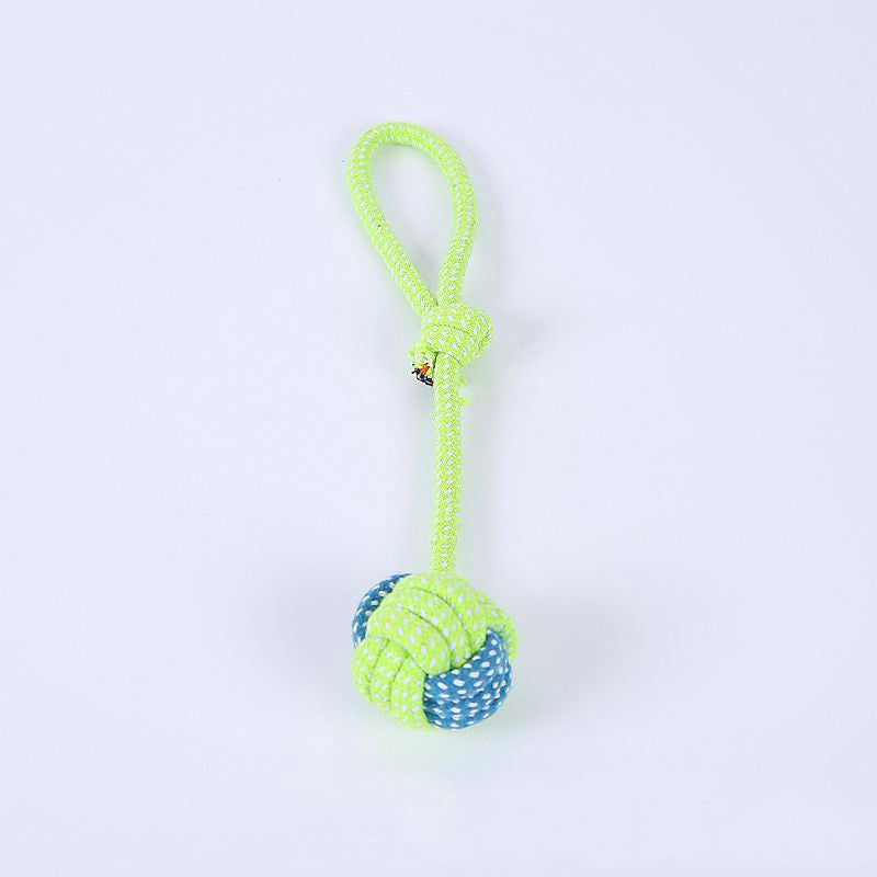 style: Hand ball - Bite-resistant Cotton Rope Molar Teeth Cleaning Rope Knotting Cat And Dog Toy Set