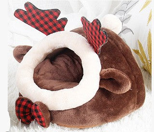 style: Brown Deer Nest, Size: S - Pet House Guinea Pig Ferrets Hamsters Hedgehogs Rabbits Rats Super Warm