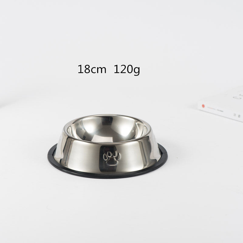 Size: 18cm - Stainless steel dog bowl