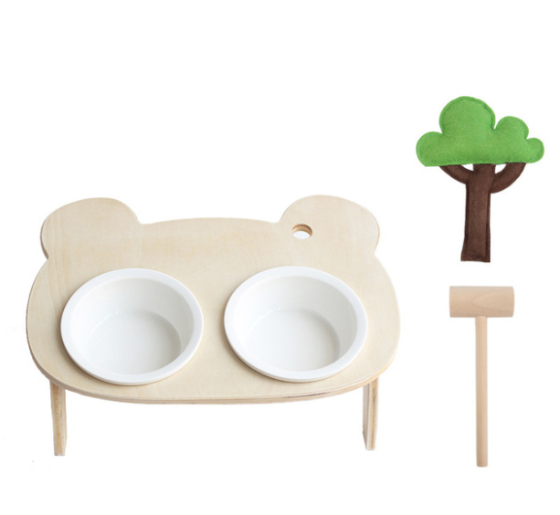 Style: Double - Cub bowl tilt pet bowl