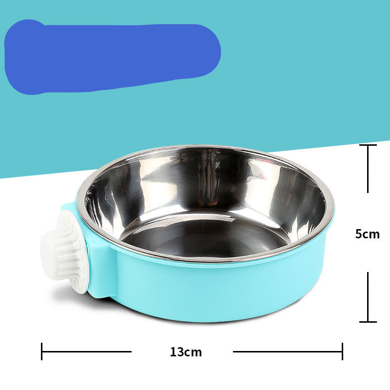 style: 6style - Hanging Hanging Cage Cat Food Bowl And Dog Bowl Anti-overturning