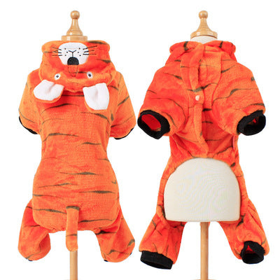 Style: Tiger, Size: M - Winter clothing for dogs