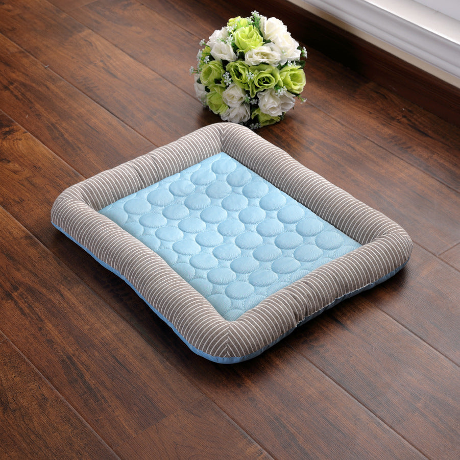 style: A, Size: 43x33cm - Dog Cooling Mat Light Comfortable Summer Sleeping Pad Machine Washable Quick Drying Pet Mattress For Dogs Cats