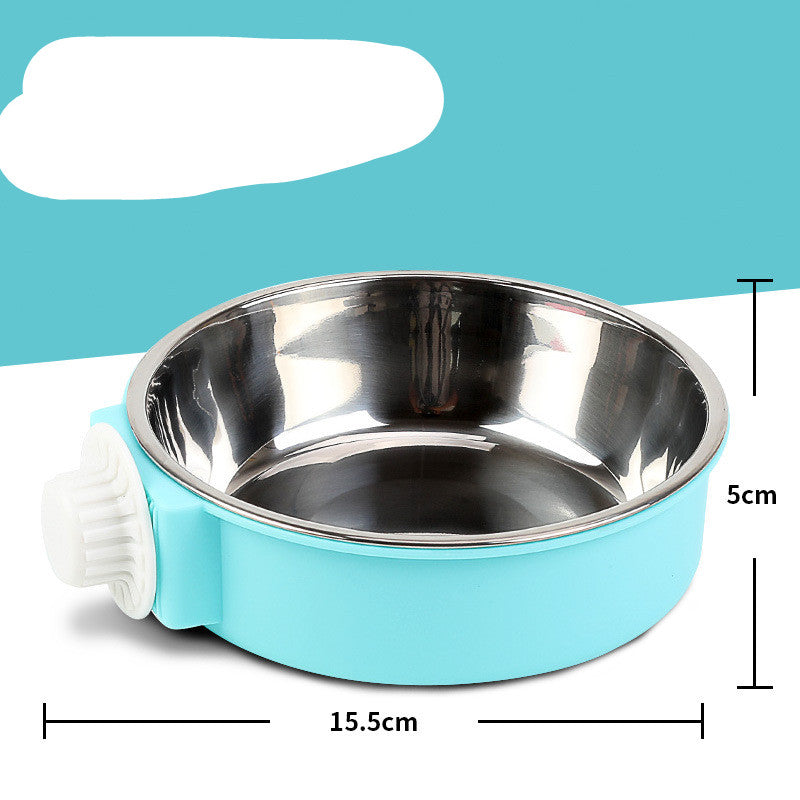 style: 8style - Hanging Hanging Cage Cat Food Bowl And Dog Bowl Anti-overturning