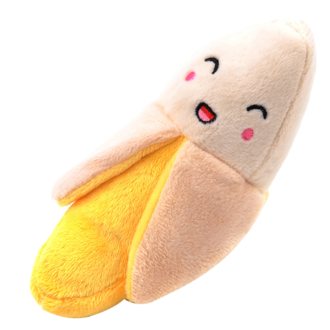 style: Banana - Gooddog, Dog, Plush Vocal Toys, Fruits, Cartoons, Pets, Cats, Toys, Pet Supplies