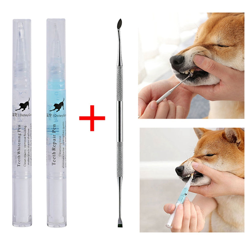 style: B - Dog cat tartar cleaning tool