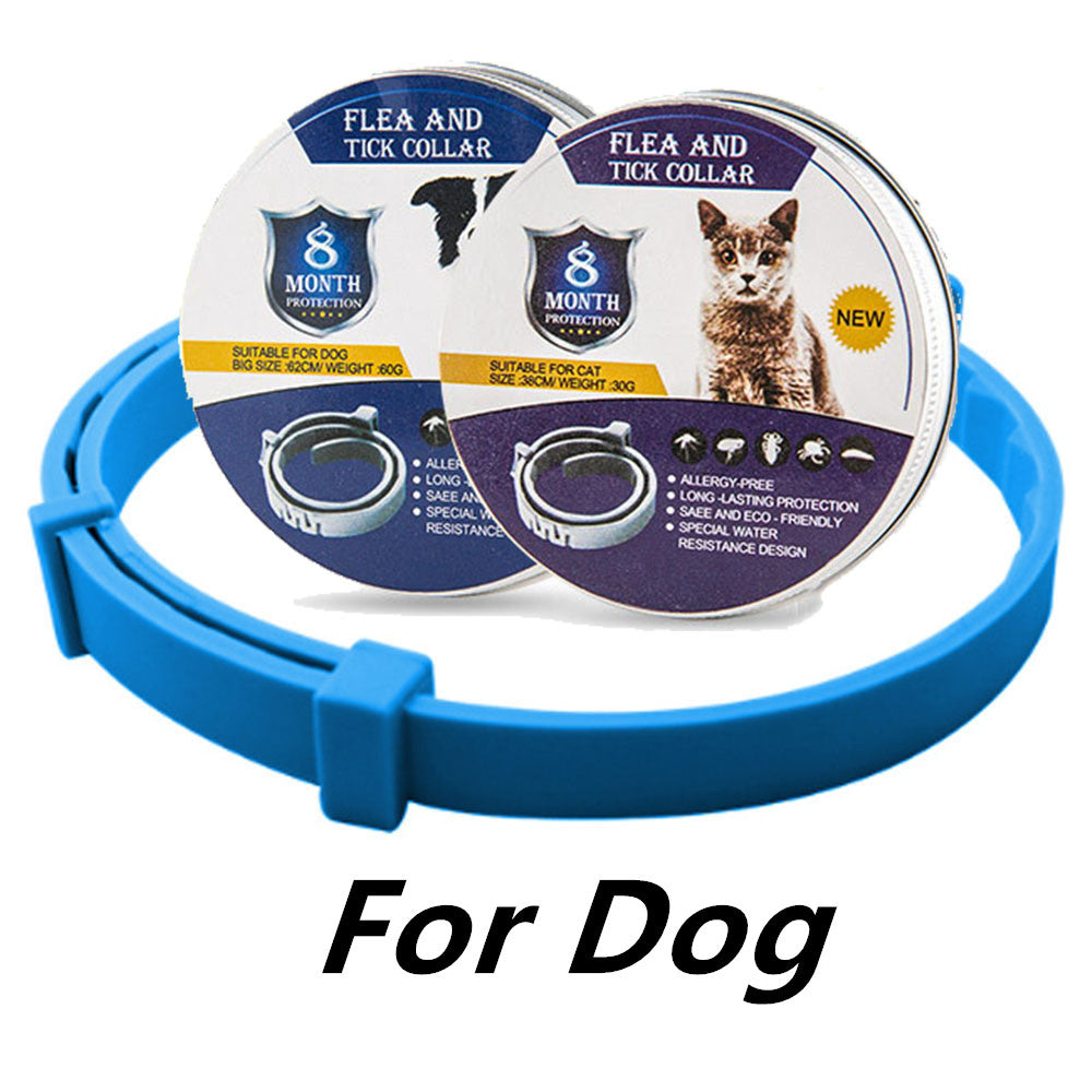 style: Dog Dark blue - Pet Anti-mosquito Collar Cat Dog Adjustable Insect Repellent Collar Pet Supplies