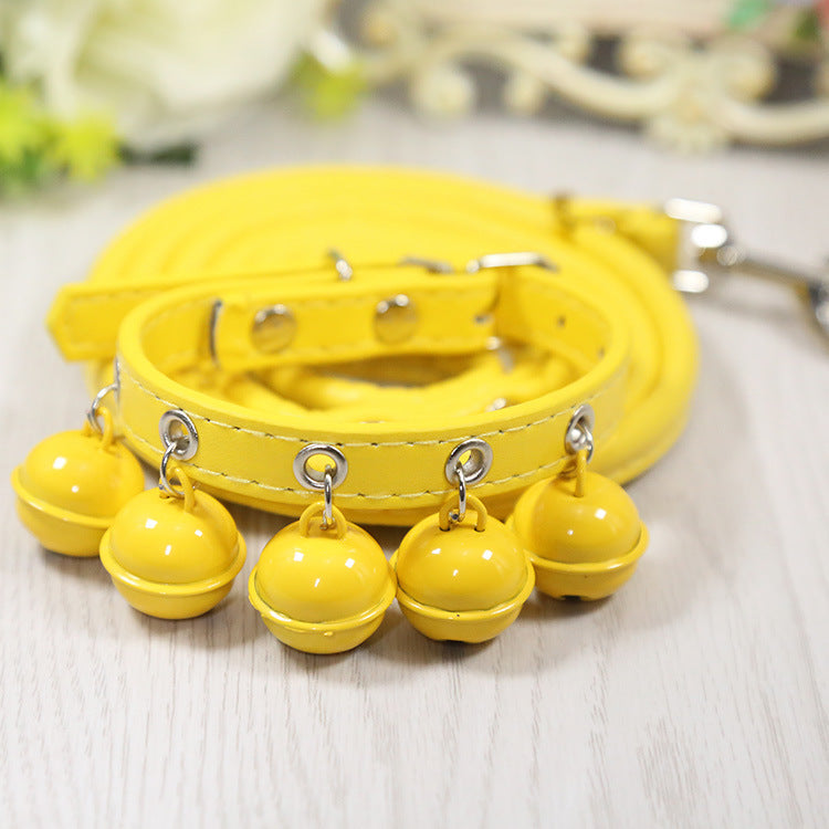 style: Yellow, Size: M - Pet collar