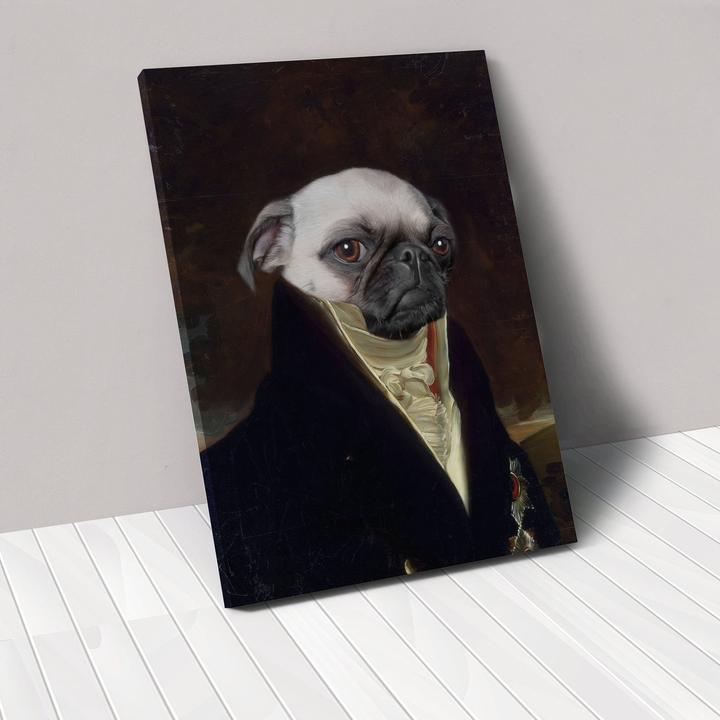 style: Nobel, Size: 40x60cm - Personalized Pet Canvas Portrait Image