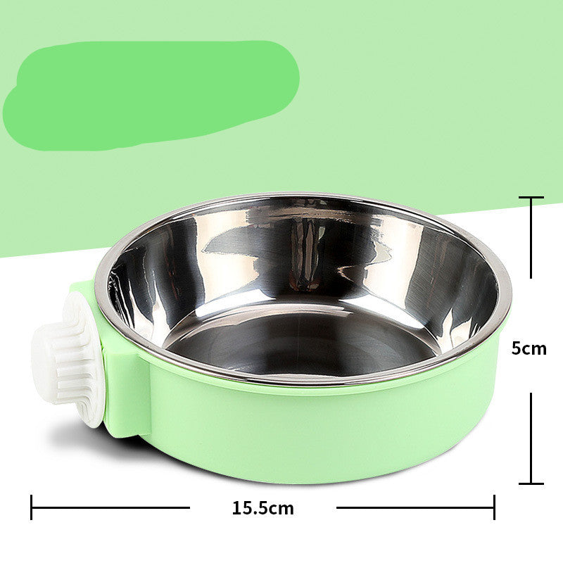 style: 4style - Hanging Hanging Cage Cat Food Bowl And Dog Bowl Anti-overturning