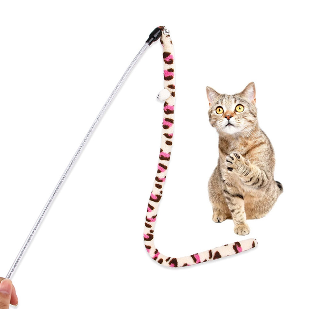 Cat Teaser Stick Teaser Wand Relieve Boredom Funny Cat Interactive Toy Pet Supplies colorful