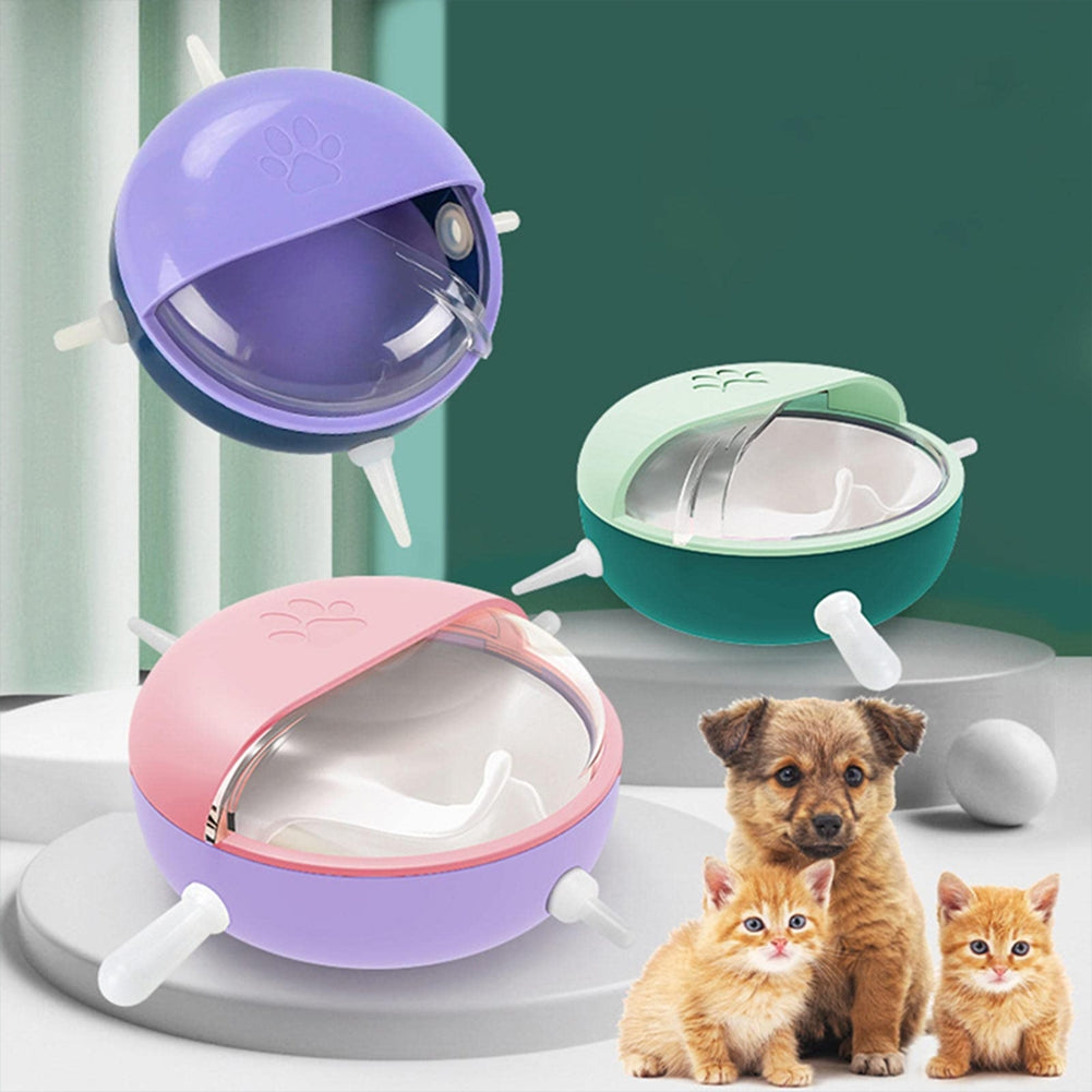 Bionic Pet  Feeding  Bottle Anti-choking Food Bowl Multi Pacifier Self-service Milk Drinking Device For Cats Dogs Universal Green