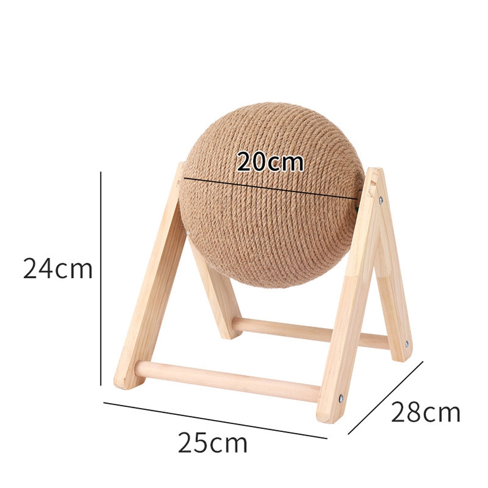 Cat Scratching Ball Toy Wear-resistant Cats Scratcher Sisal Rope Furniture Protector Grinding Paws Toys Pet Supplies V-shaped medium