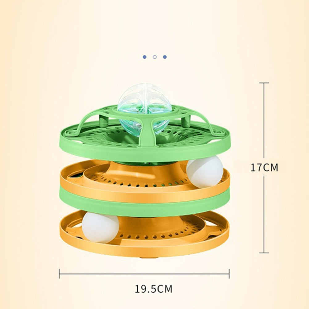 Cat Diy Turntable Ball Bite-resistant Scratch-resistant Funny Teaser Stick Boredom Toys Pet Supplies green universal