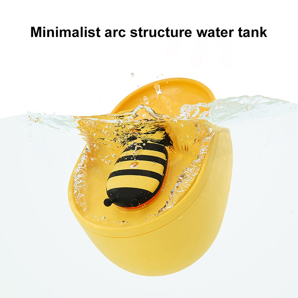 2l Cat Automatic Water Fountain Cute Honeybee Automatic Circulation Water Dispenser Auto Feeder Pet Supplies yellow 1pc