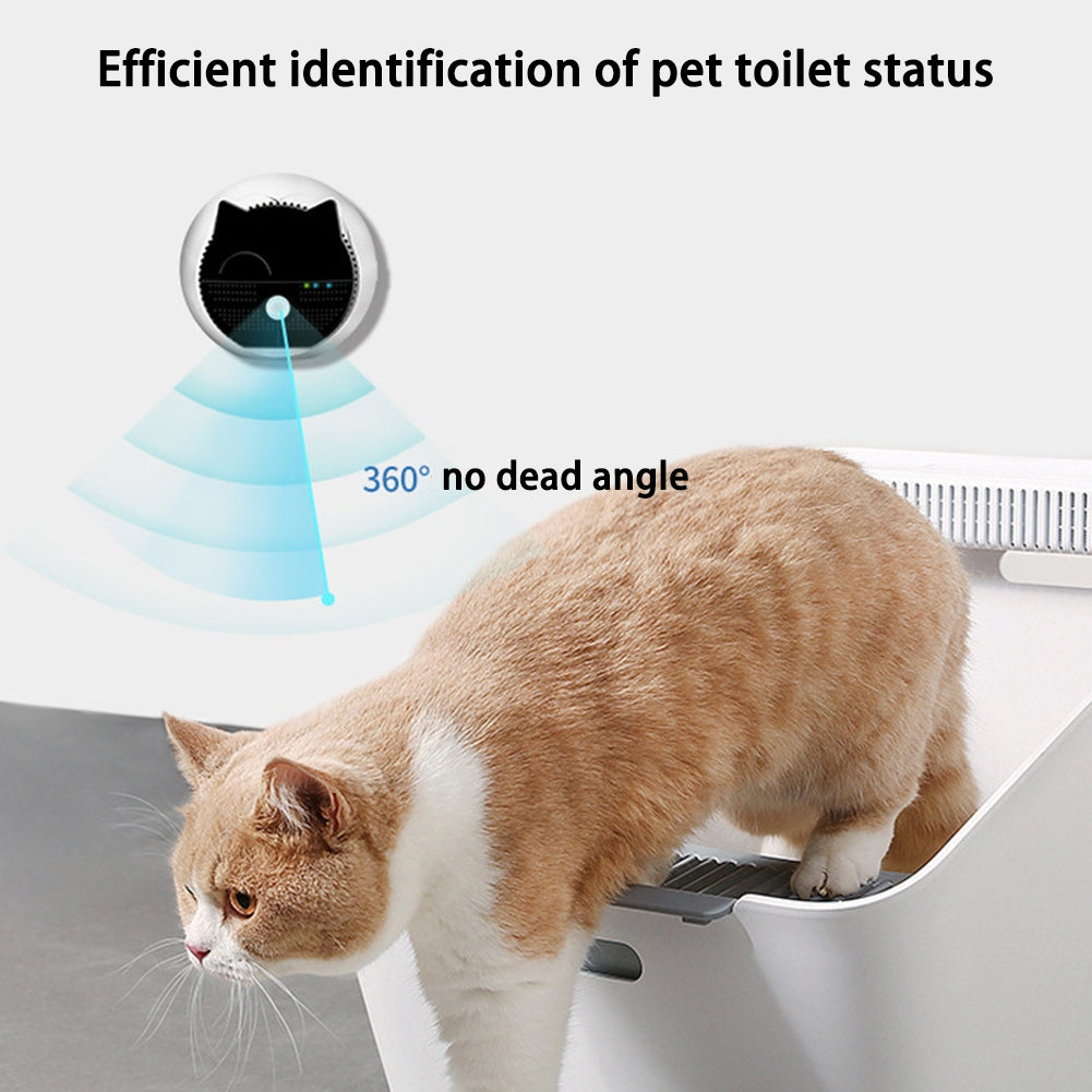 Pet Cat  Litter  Box  Deodorization  Artifact 24-hour Intelligent Monitoring Double-effect Purification Module Disinfection Device English Neutral