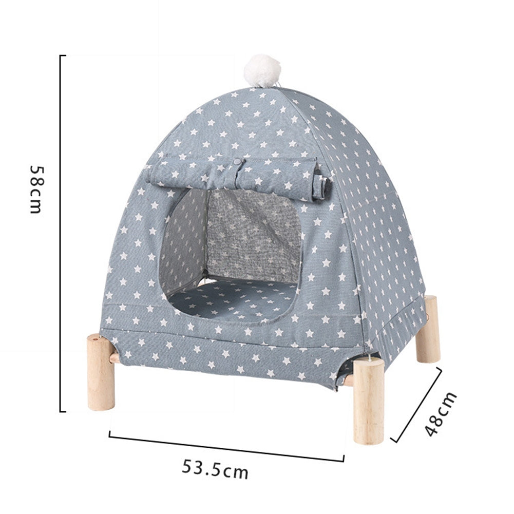 Cat Dog Kennel Pet Camp Bed Small Tent Summer Breathable Removable Washable Cat Mat House Pets Supplies tent camp bed