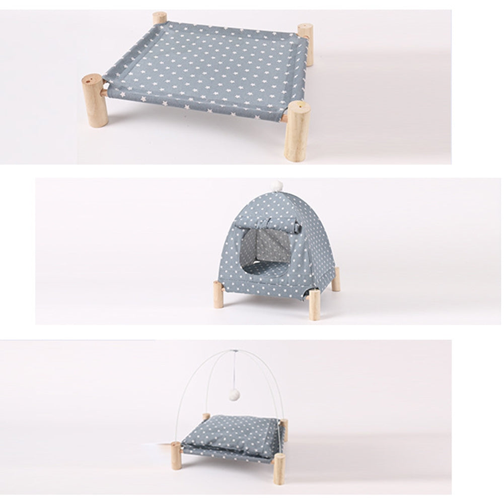 Cat Dog Kennel Pet Camp Bed Small Tent Summer Breathable Removable Washable Cat Mat House Pets Supplies tent camp bed