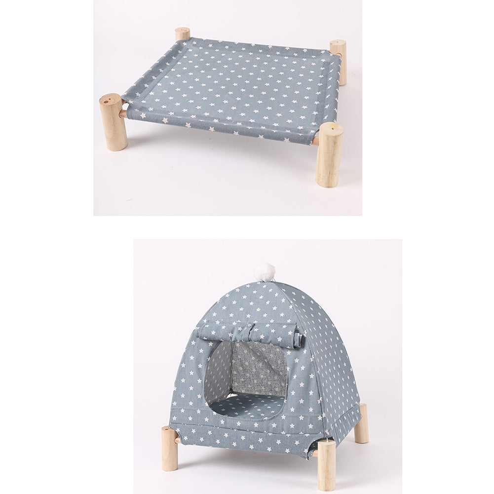 Cat Dog Kennel Pet Camp Bed Small Tent Summer Breathable Removable Washable Cat Mat House Pets Supplies tent camp bed