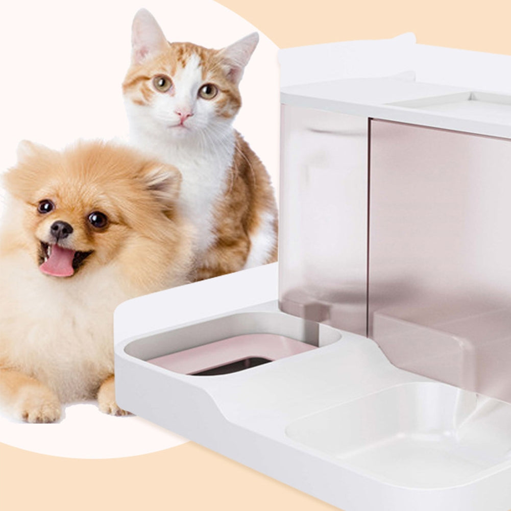 Pet Automatic Feeder Food Bowl Large Capacity Dry Wet Separation Ndog Cat Food Dispenser Pet Supplies sky blue