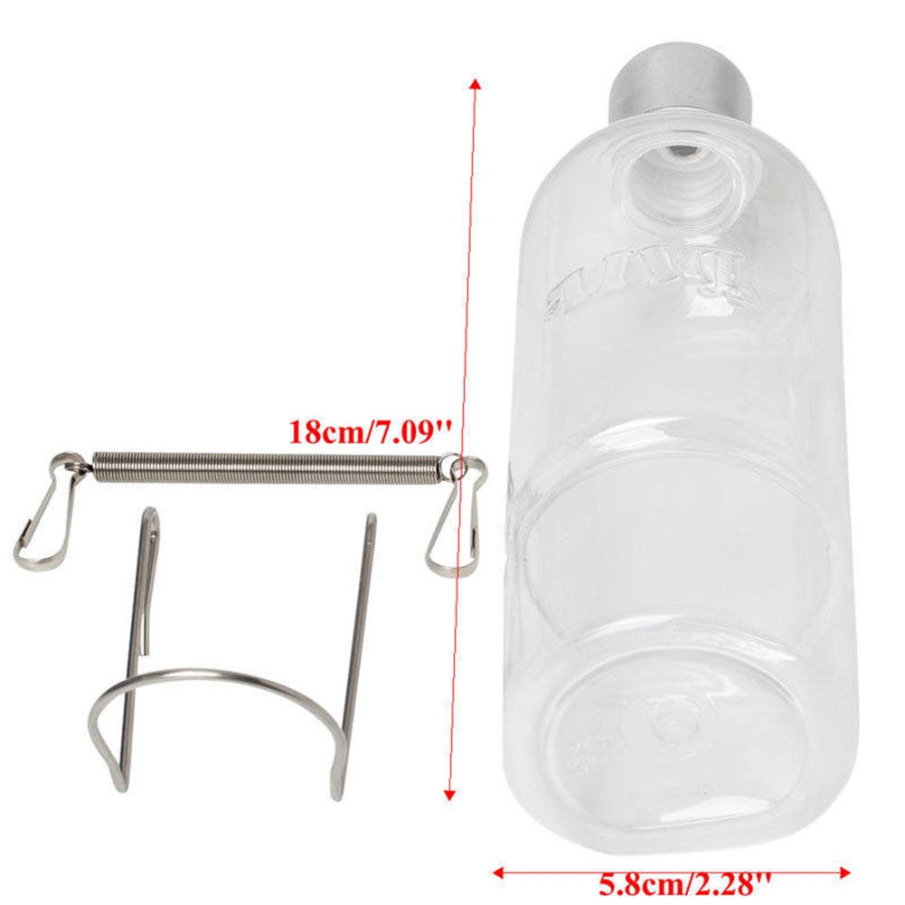 350ml Pet Rat Water Drinking Bottle Hamster Rabbit Water Dispenser Cylindrical Feeder 350ml