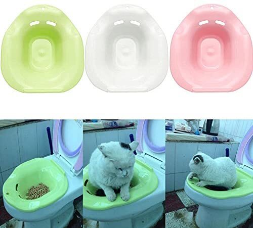 Bedpans Anti-splashing Cat Toilet Litter Container Tray for Pet Training blue