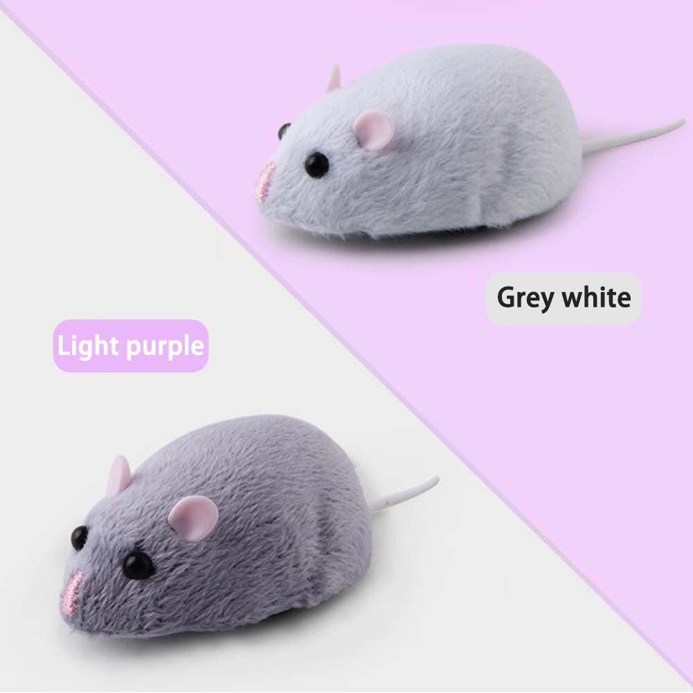 Wireless Remote Control Rat Toy Simulation Infrared Electronic Mouse Model for Cat Dog Scary Trick Toys Gray