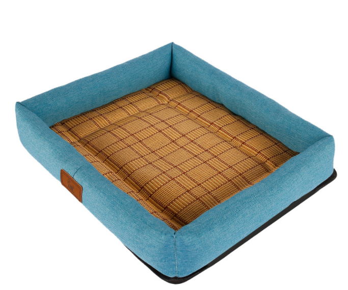 style: F, Size: M - Pet Mat Mat Nest Four Seasons Universal Rattan Pet Nest